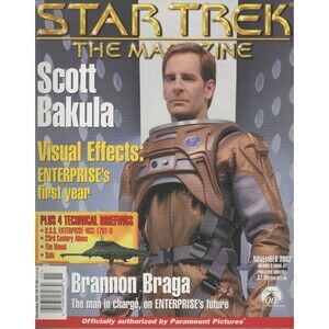 Star Trek The Magazine 2002 November Scott Bakula Brannon Braga NCC-1701-D  C-9